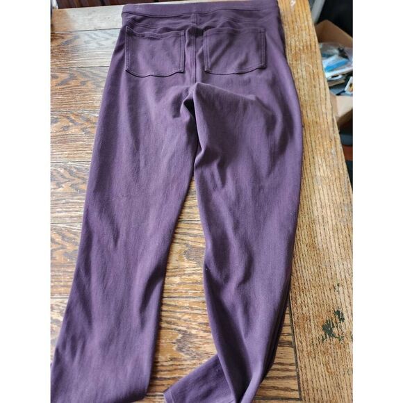 Spanx Jean-ish Ankle Length Leggings Regular in Maroon sz XL - Picture 5 of 5